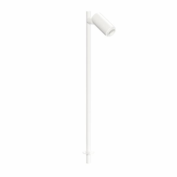 MICRO ZOOM large Vitrinenleuchte mit langer Stange 2W 15°-36° WEISS